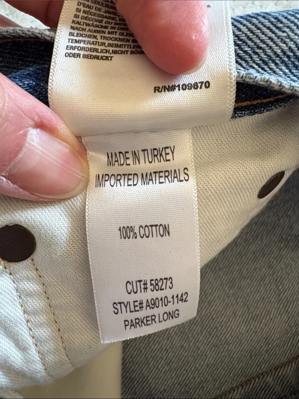 AGOLDE Parker Long shorts in Swap Meet, size 25.